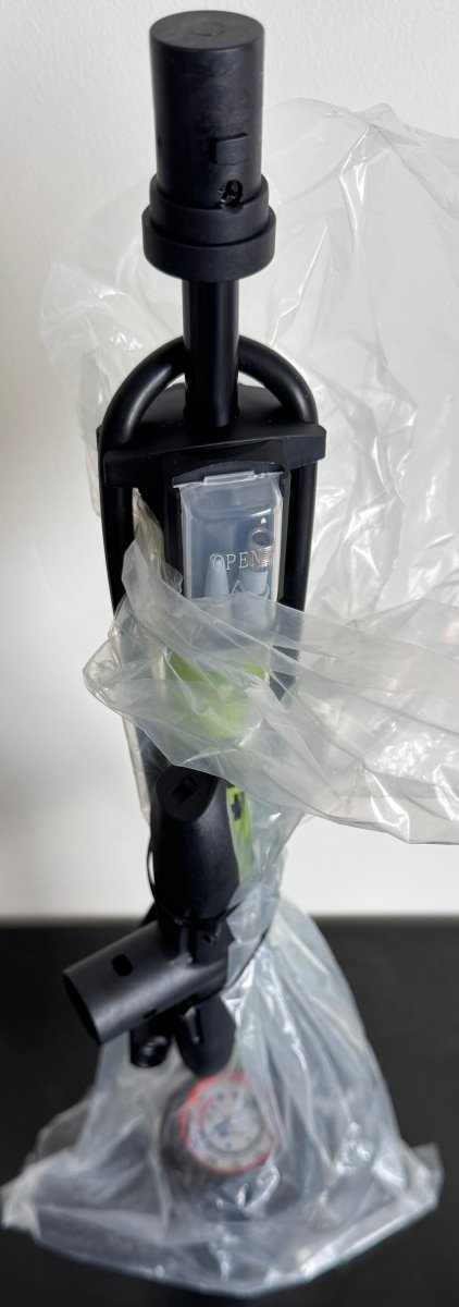 TOOLITIN Floor Bike Pump with Pressure Gauge – 160 PSI, Aluminum, Green - Sumara Shop LLC