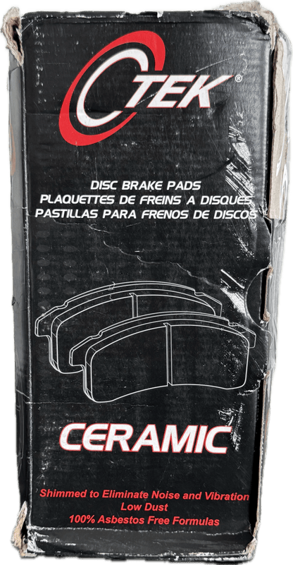 C - Tek Centric (103.08980) Brake Pad, Ceramic - Sumara Shop LLC
