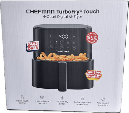 Chefman 4 QT Compact Air Fryer – Black - Sumara Shop LLC