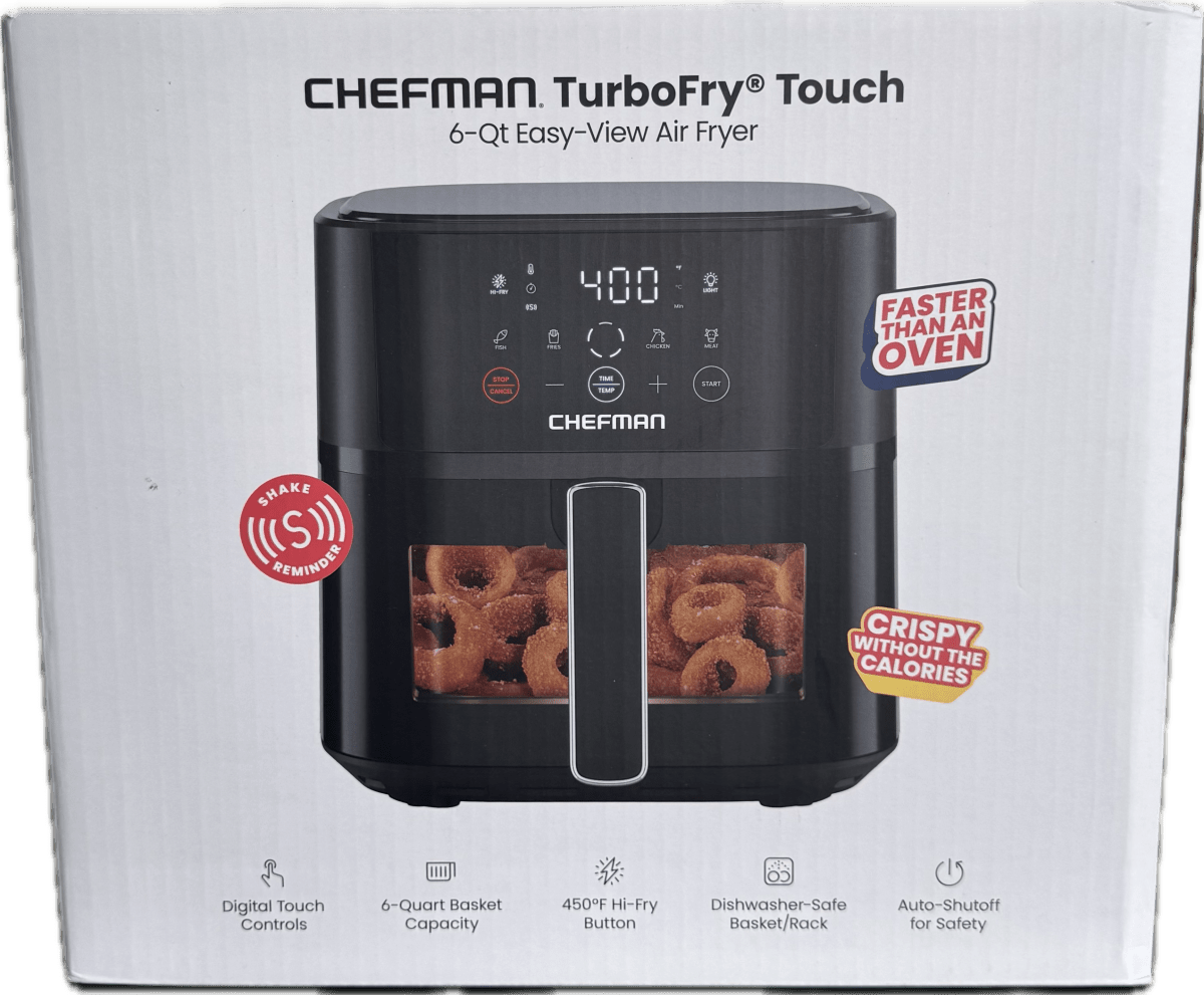 Chefman 6 QT Compact Air Fryer with Window – Black - Sumara Shop LLC