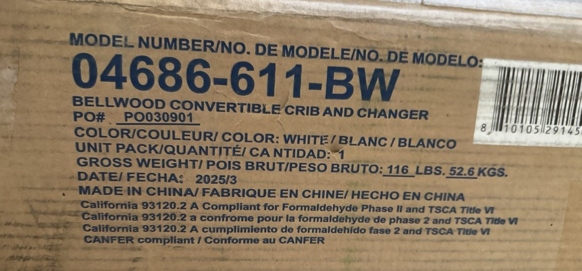 Graco Bellwood 5 - in - 1 Convertible Crib with Changing Table (White) - Sumara Shop LLC