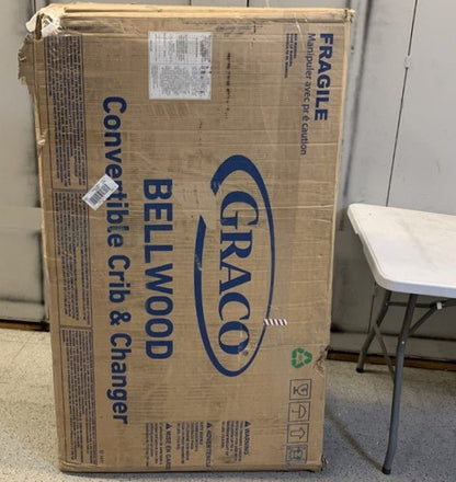 Graco Bellwood 5 - in - 1 Convertible Crib with Changing Table (White) - Sumara Shop LLC