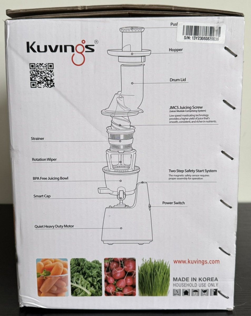 Kuvings Whole Slow Juicer C7000W - White - Sumara Shop LLC