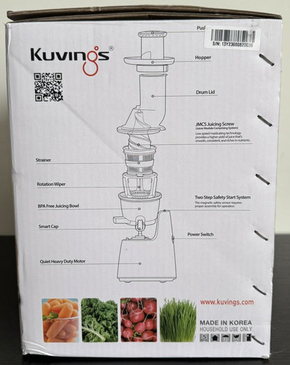 Kuvings Whole Slow Juicer C7000W - White - Sumara Shop LLC