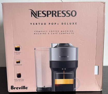 Nespresso Vertuo Pop+ Deluxe Coffee and Espresso Maker by Breville, Titan - Sumara Shop LLC