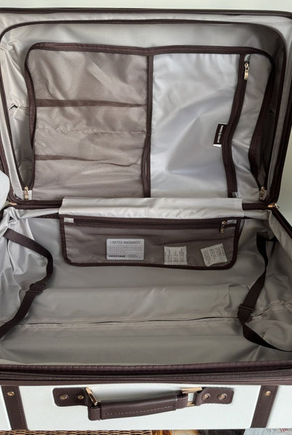 SWISSGEAR 26” Hardside Trunk Suitcase – Swiss Coffee (Brown) - Sumara Shop