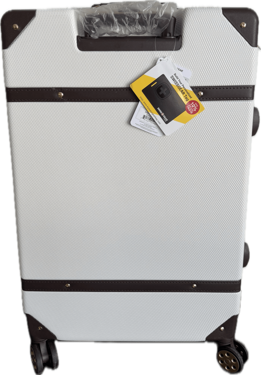 SWISSGEAR 26” Hardside Trunk Suitcase – Swiss Coffee (Brown) - Sumara Shop