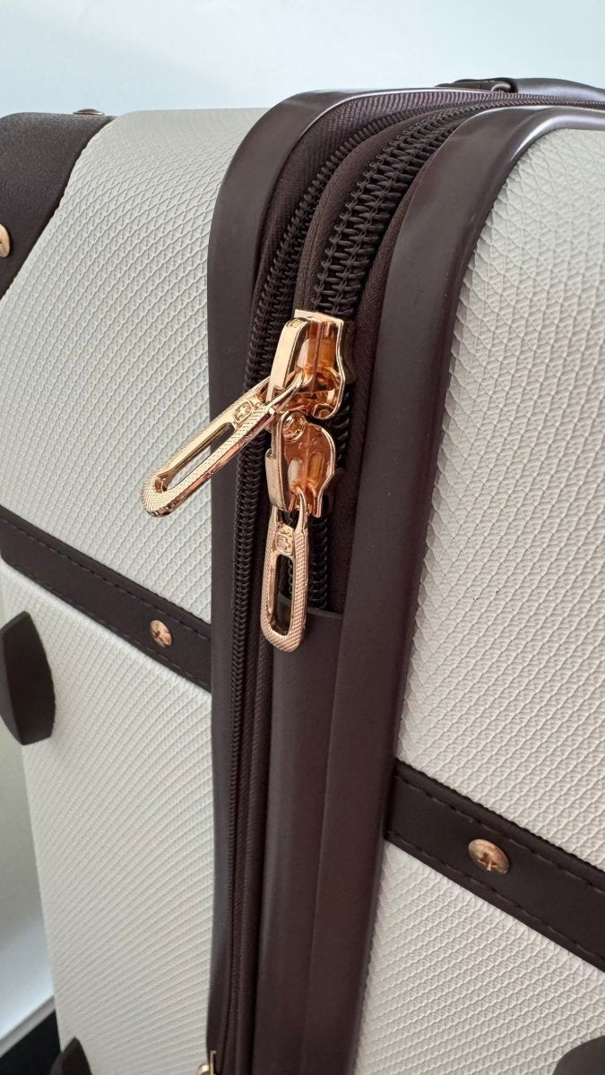 SWISSGEAR 26” Hardside Trunk Suitcase – Swiss Coffee (Brown) - Sumara Shop