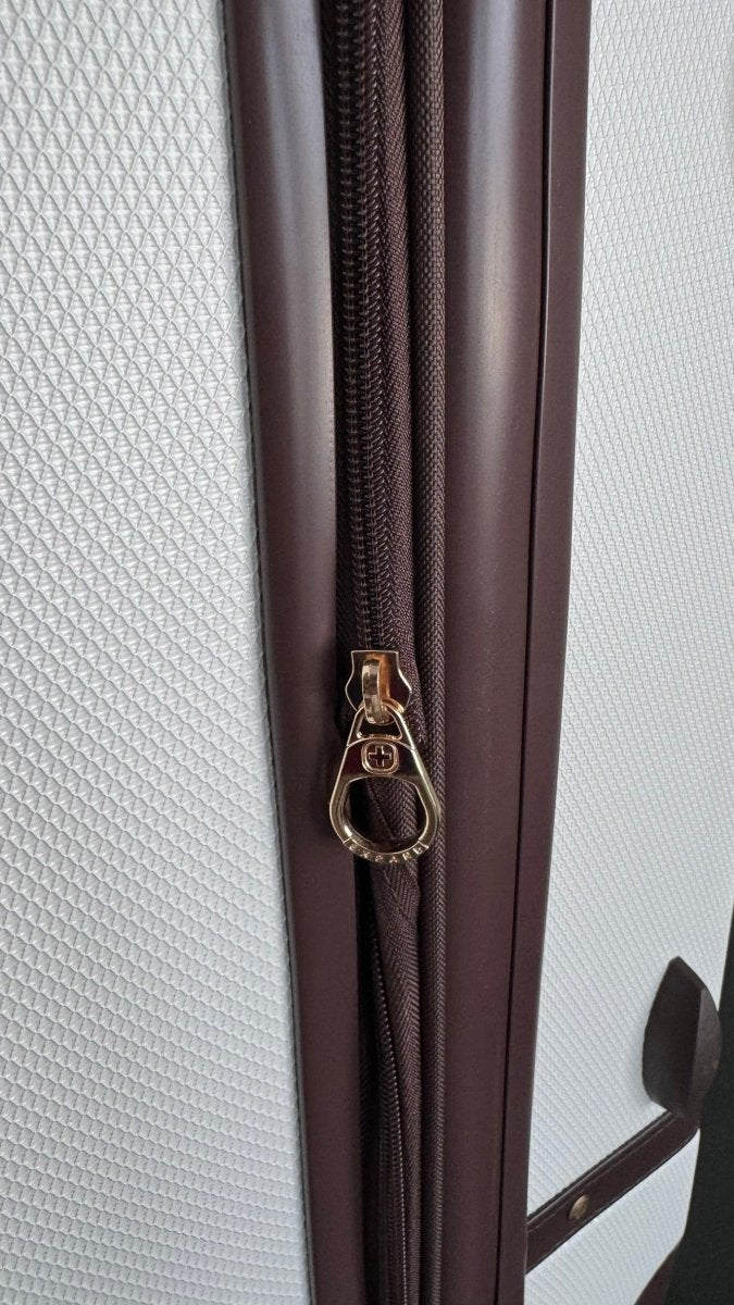 SWISSGEAR 26” Hardside Trunk Suitcase – Swiss Coffee (Brown) - Sumara Shop