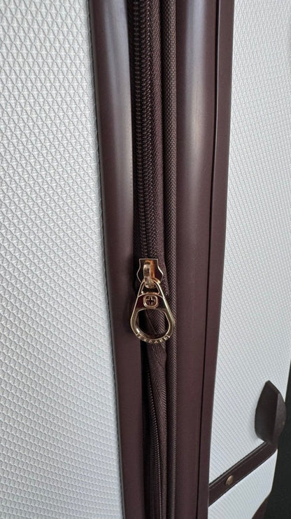 SWISSGEAR 26” Hardside Trunk Suitcase – Swiss Coffee (Brown) - Sumara Shop