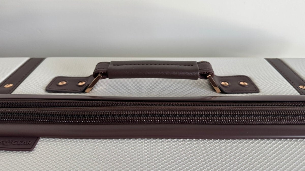 SWISSGEAR 26” Hardside Trunk Suitcase – Swiss Coffee (Brown) - Sumara Shop