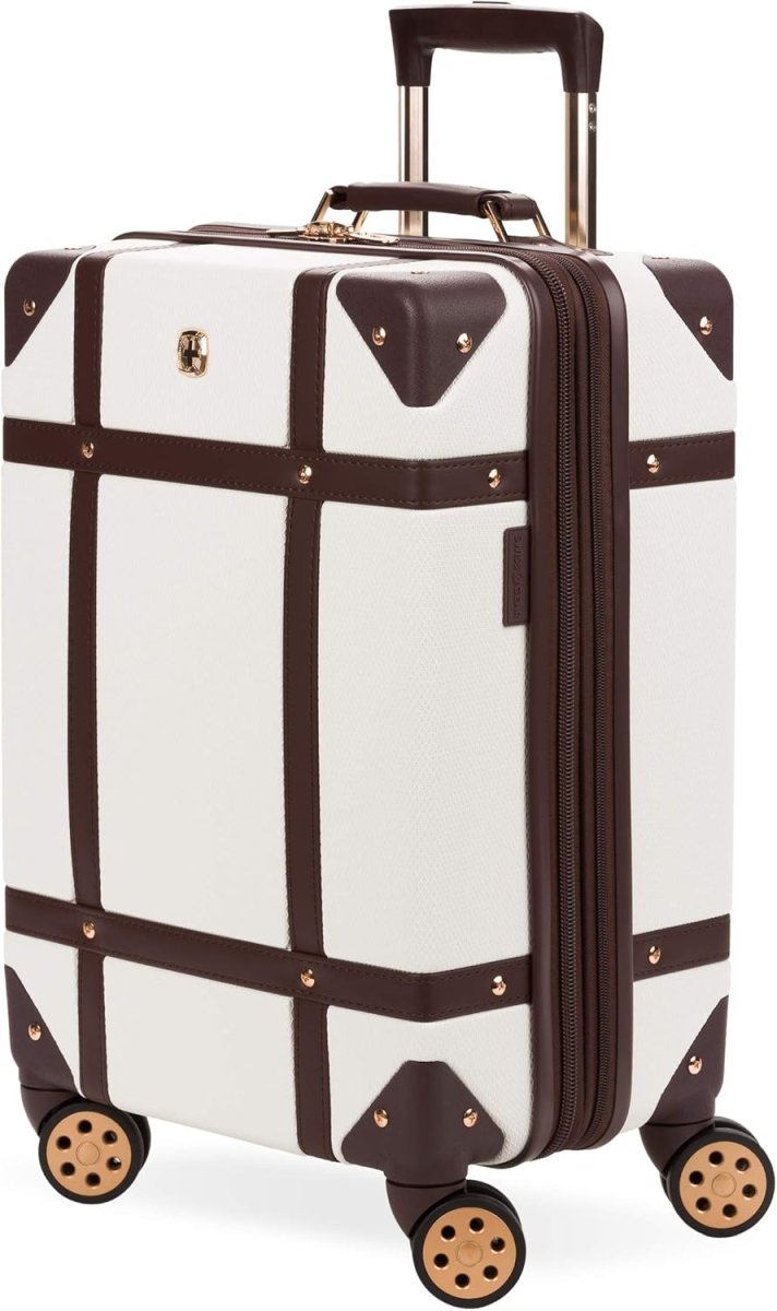 SWISSGEAR 26” Hardside Trunk Suitcase – Swiss Coffee (Brown) - Sumara Shop