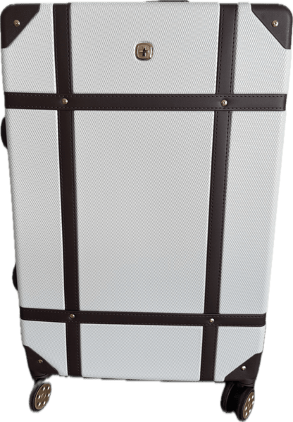 SWISSGEAR 26” Hardside Trunk Suitcase – Swiss Coffee (Brown) - Sumara Shop