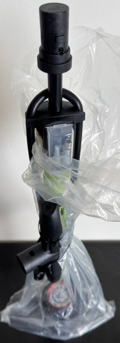 TOOLITIN Floor Bike Pump with Pressure Gauge – 160 PSI, Aluminum, Green - Sumara Shop LLC