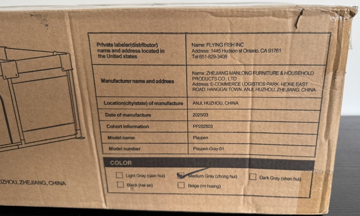 ZEEBABA Baby Playpen with Mat – 47x47 inch - Sumara Shop