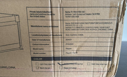 ZEEBABA Baby Playpen with Mat – 47x47 inch - Sumara Shop