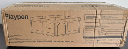 ZEEBABA Baby Playpen with Mat – 47x47 inch - Sumara Shop