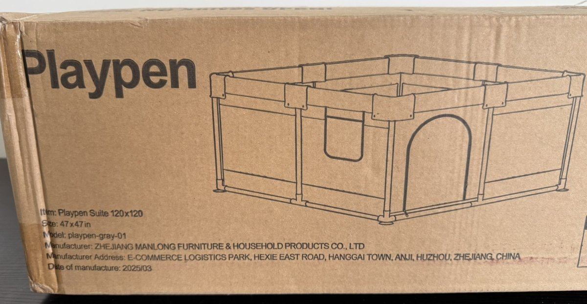 ZEEBABA Baby Playpen with Mat – 47x47 inch - Sumara Shop